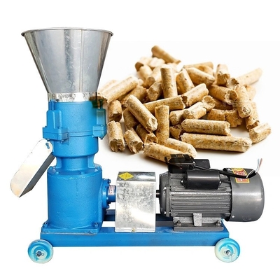 4kw Sawdust Wood Pellets Machine Alloy Metal 120kg/ H Straw Pellet Making  Machine